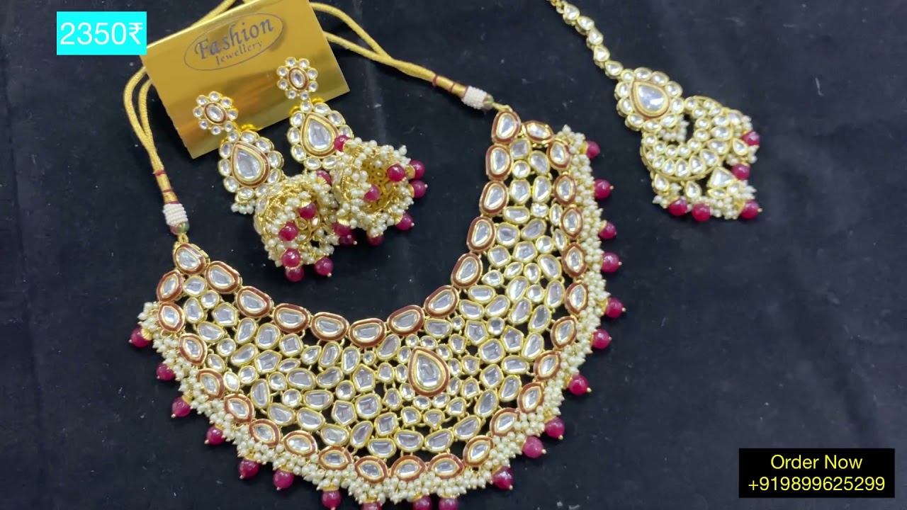 Premium Quality Kundan Wedding Jewellery | Semi Bridal Kundan Jewellery Wholesale Rate