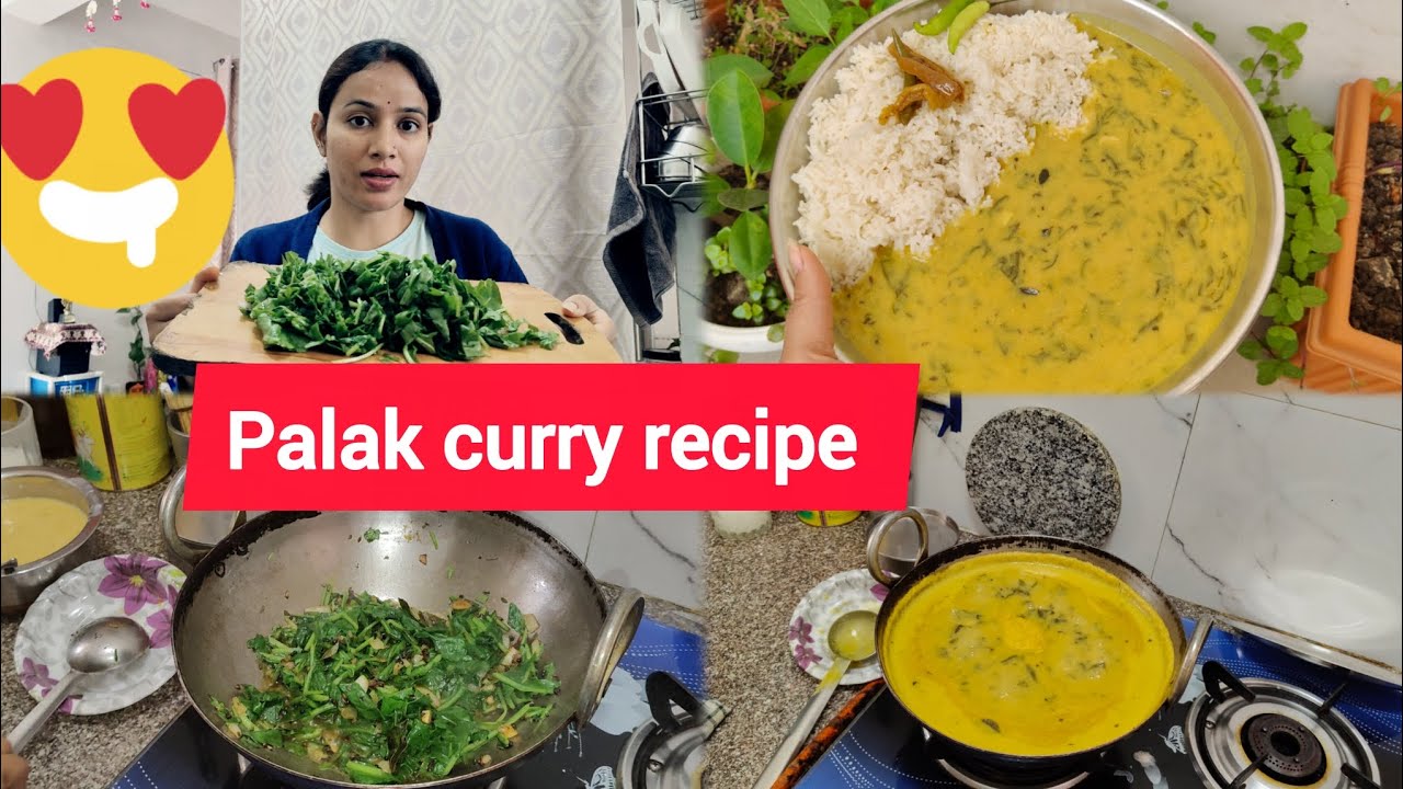 Palak curry recipe kaise banti hai dekhna jarur 😋😋 | Food vlog | Jyoti Bisht Negi vlogs||