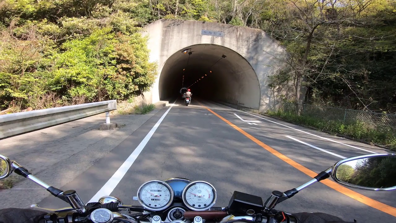 SR400ツーリング　岩谷峠