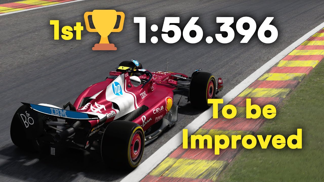 1:56 On Spa With A Ferrari F1 Car- Assetto Corsa