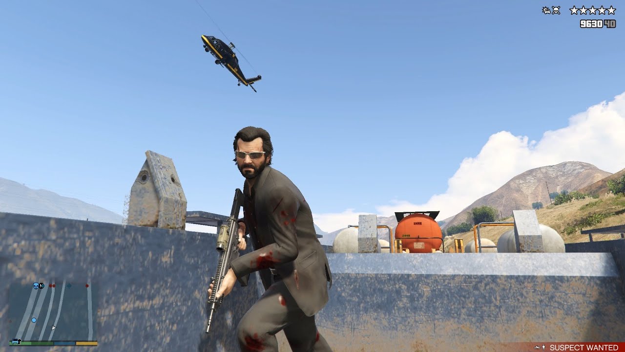 GTA V Train Shootout + 6 Wanted Level Escape(RDE 3.1.7 Expansion)