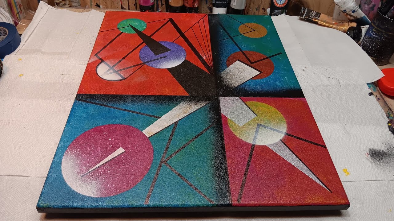 Simple Geometric Painting # 53