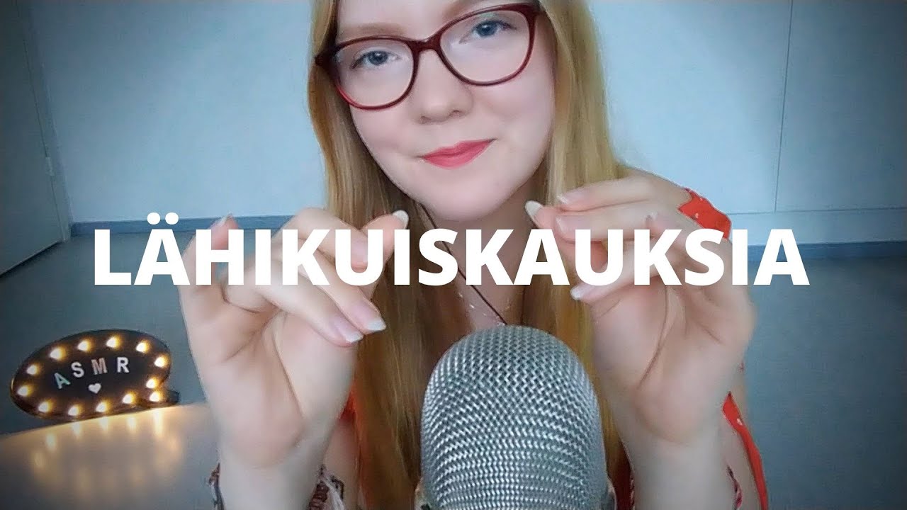 ASMR SUOMI // LÄHIKUISKAUKSIA & FINGER FLUTTERING & NAIL TAPPING ✨
