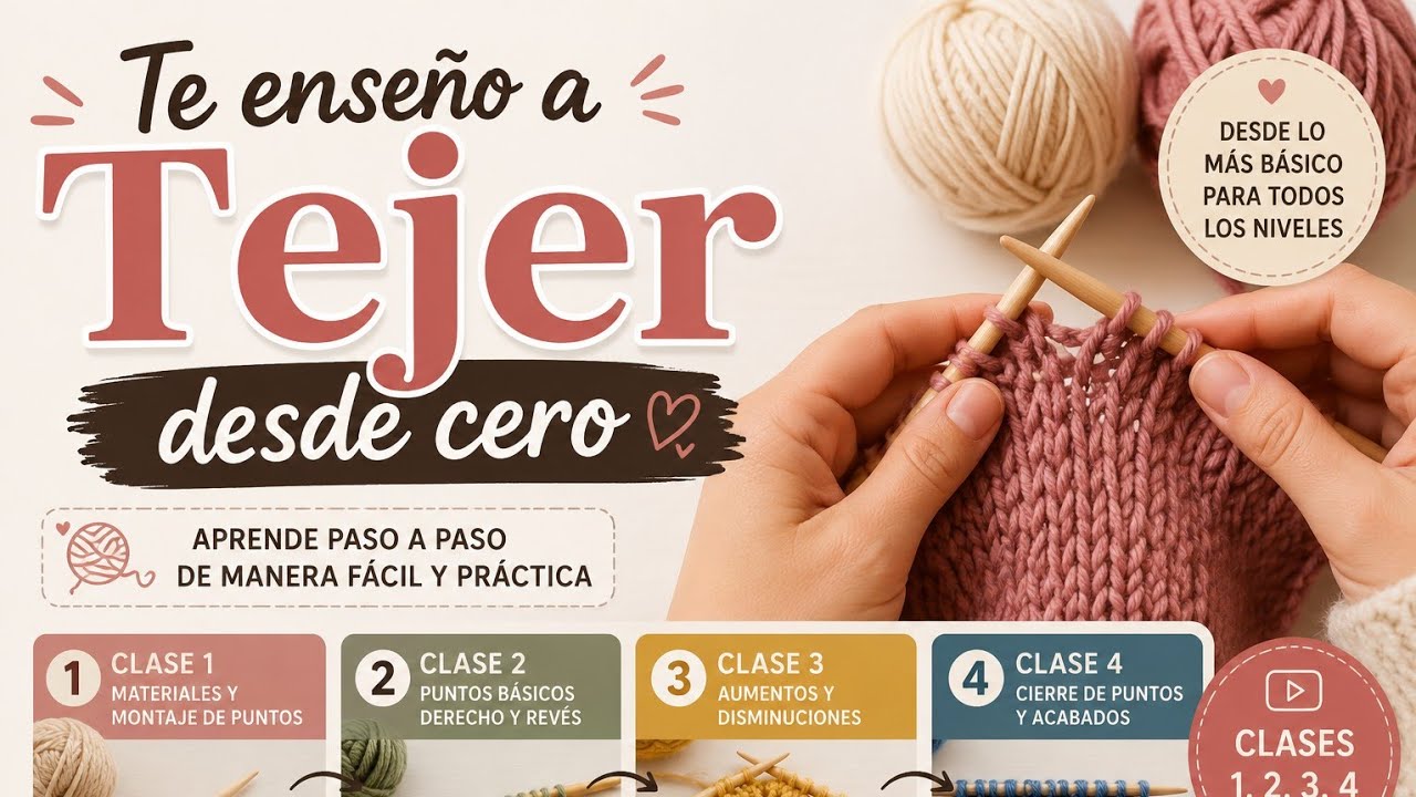 Clase#1 Aprende a Tejer PASO A PASO desde cero/Montar los puntos