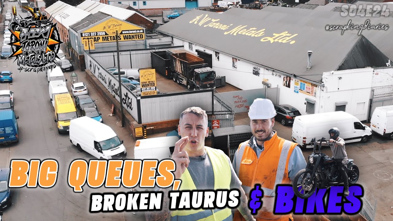 BIG QUEUES, BROKEN TAURUS & BIKES | Scrap King Diaries 