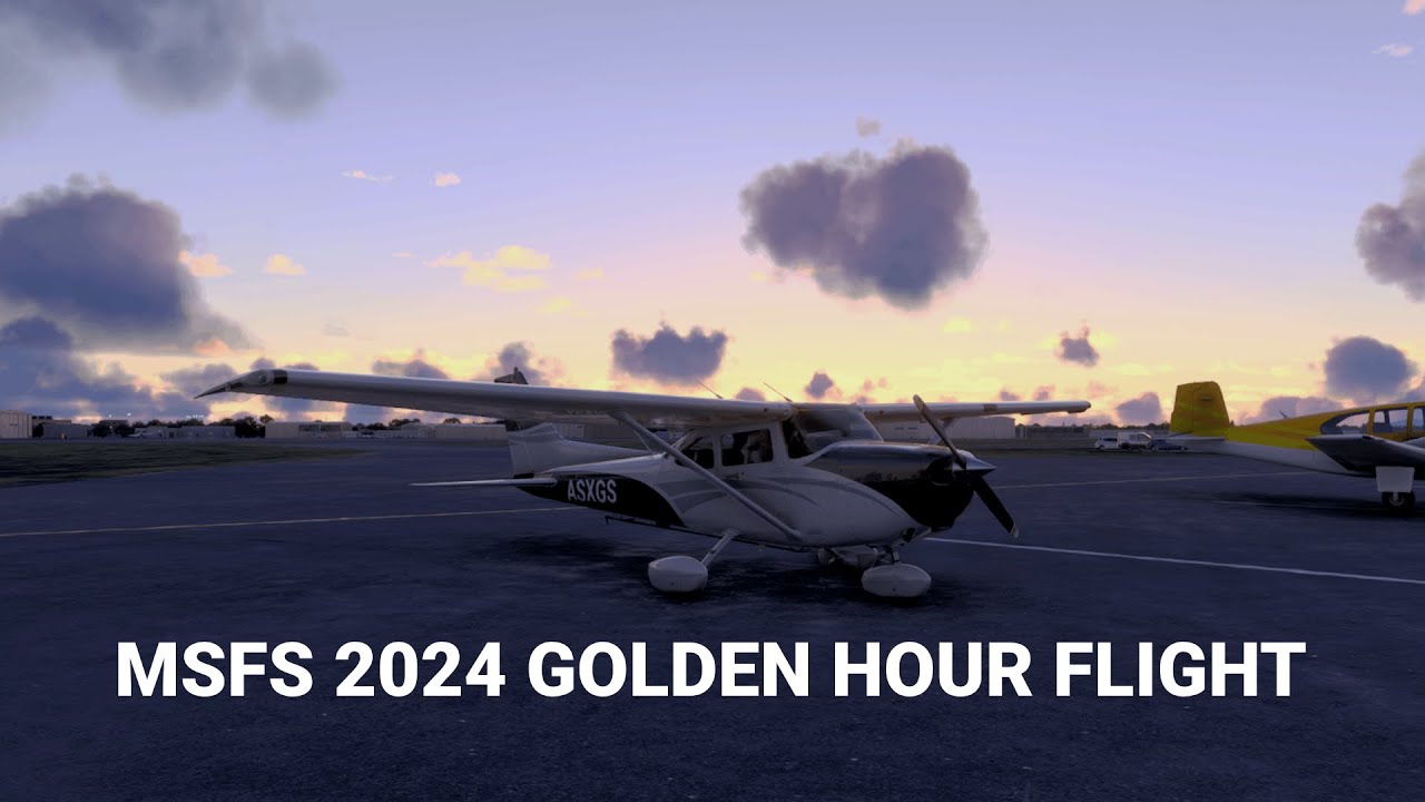 Golden Hour Flight In Scotland in a C172 | MSFS 2024 Tech Alpha