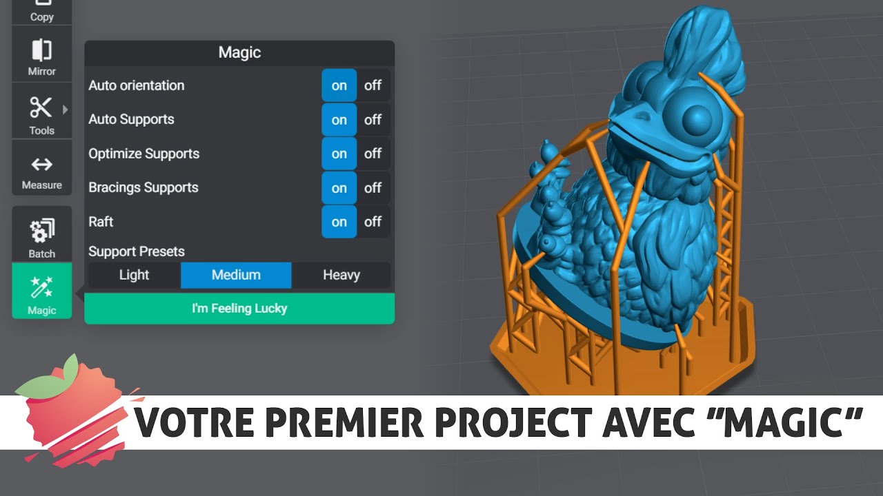 Lychee Slicer - Votre premier projet avec la fonction Magic