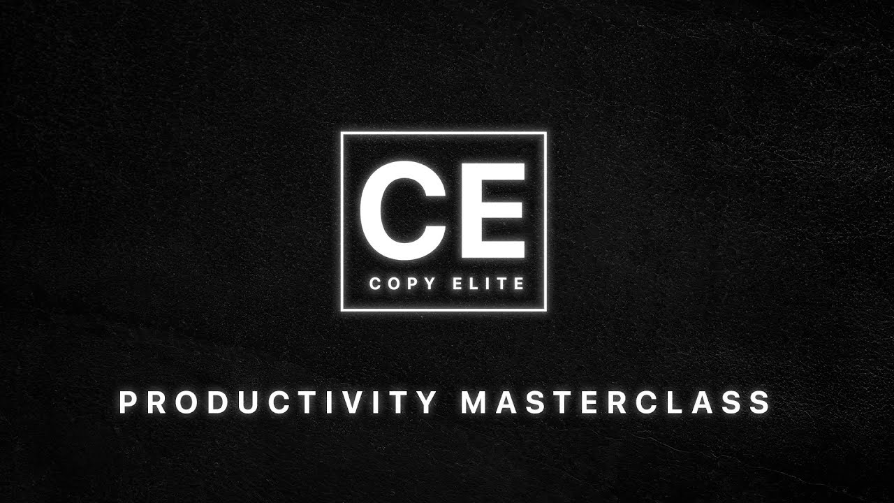here's my $1000 productivity course for free