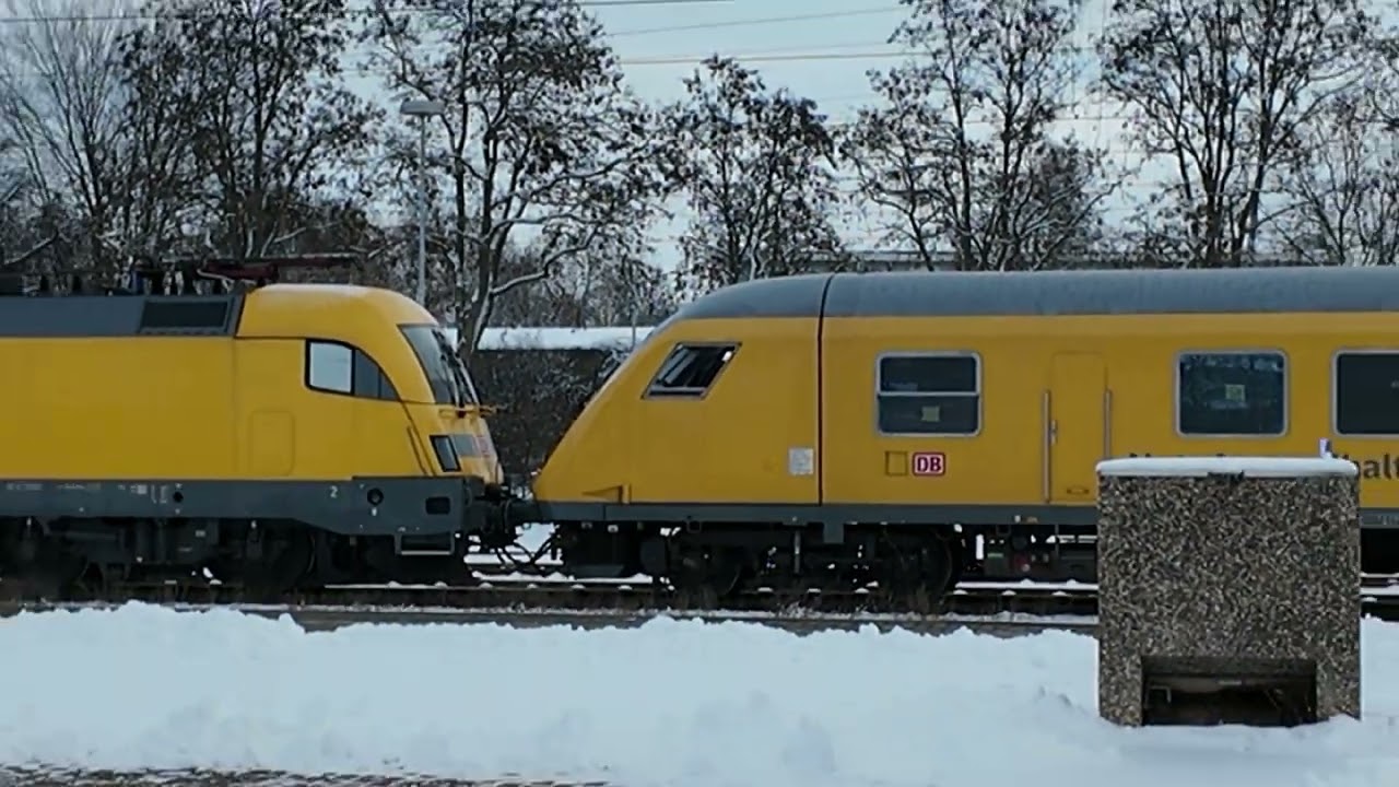 Prüfzug mit zwei BR 182 im Bahnhof Minden