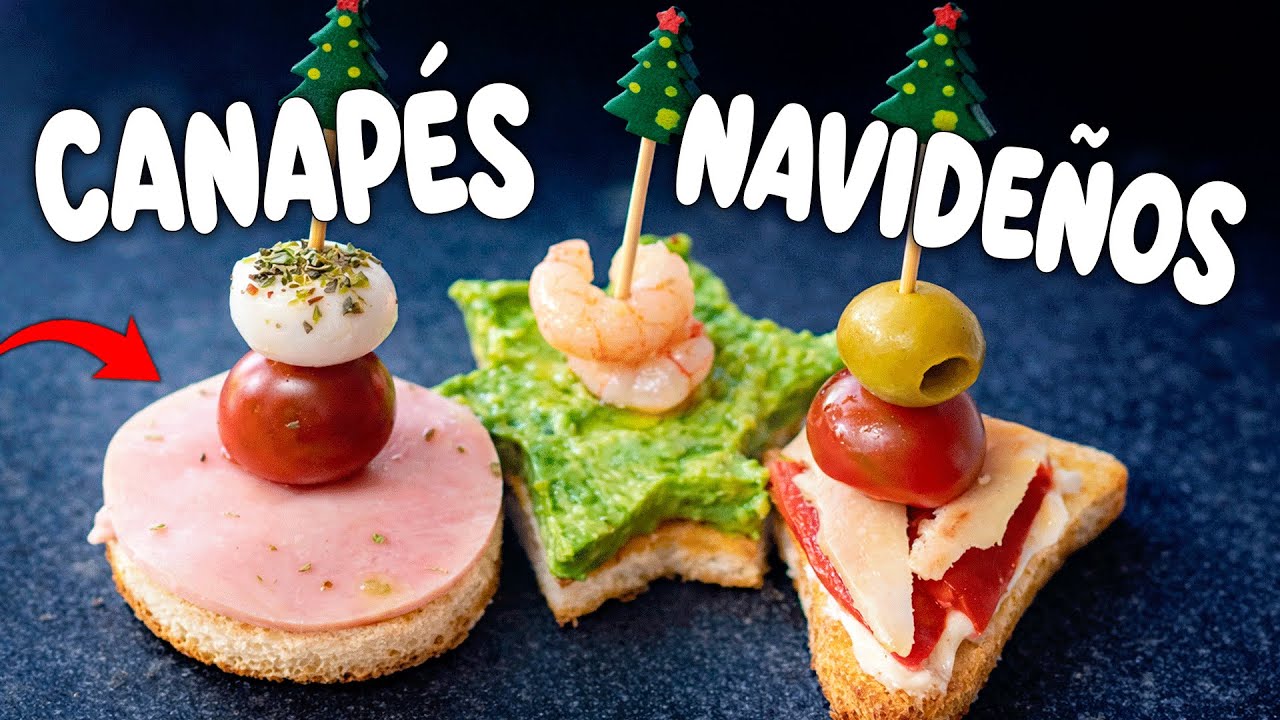 3 Canapés Baratos y Fáciles para Navidad 🎄💰