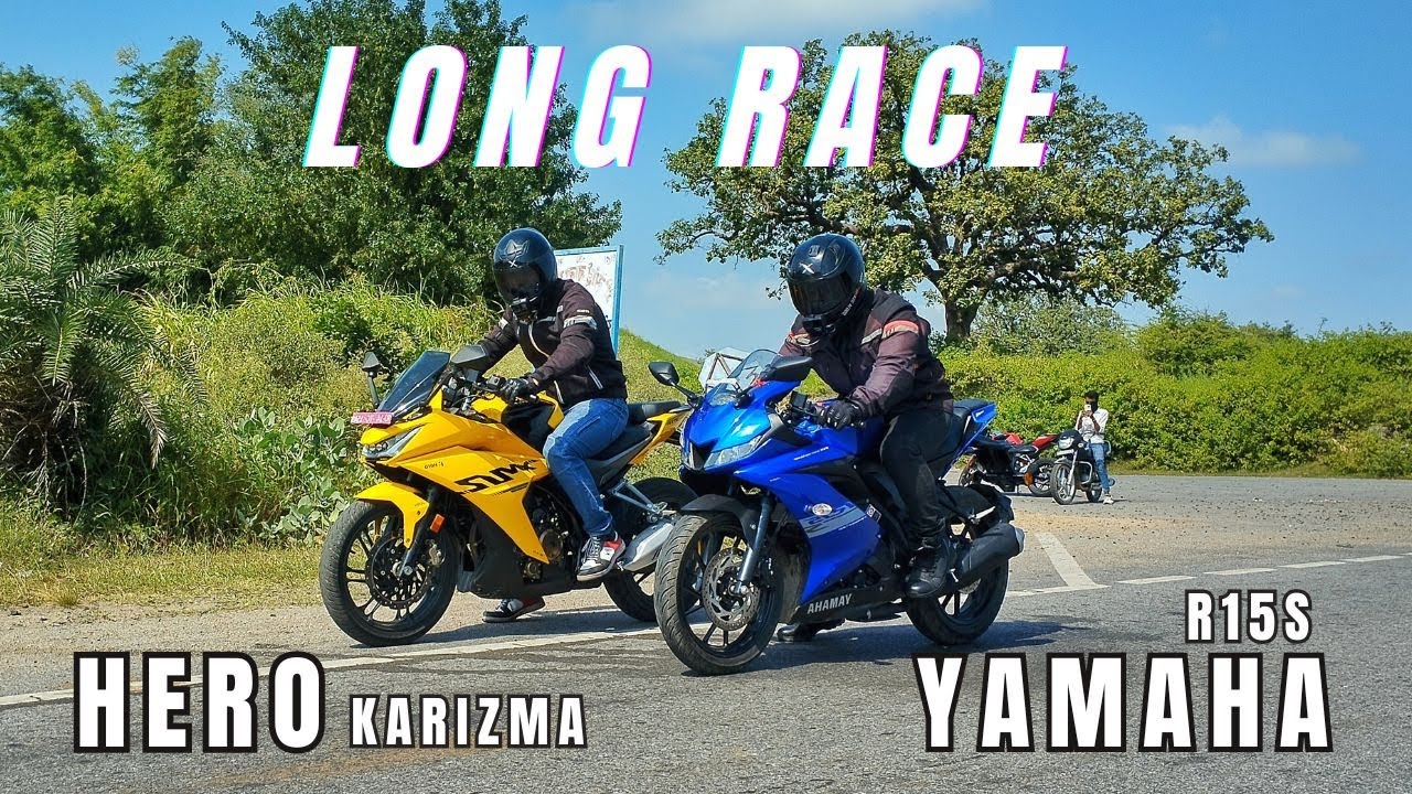 2023 Hero Karizma XMR VS Yamaha R15 V3 Long Race | Kisme Kitna hai Dum