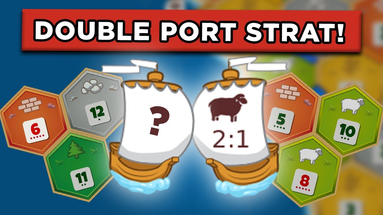 The INSANE Double Port Catan Strategy!