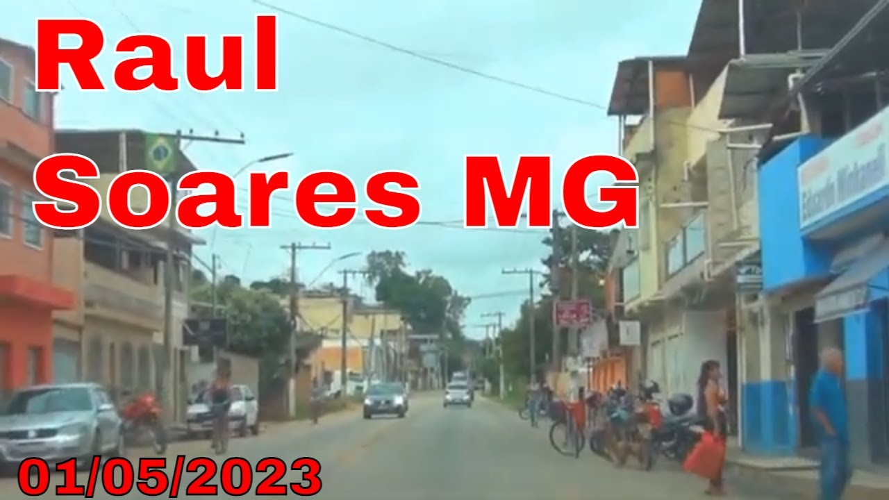 Raul Soares MG - Ruas e avenidas -  Chegando na Cidade
