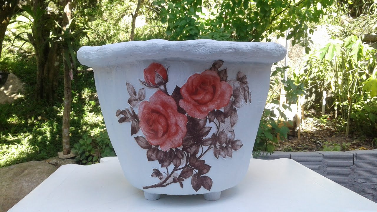 VASO DE CIMENTO E TECIDO*VIDA DE APOSENTADO*