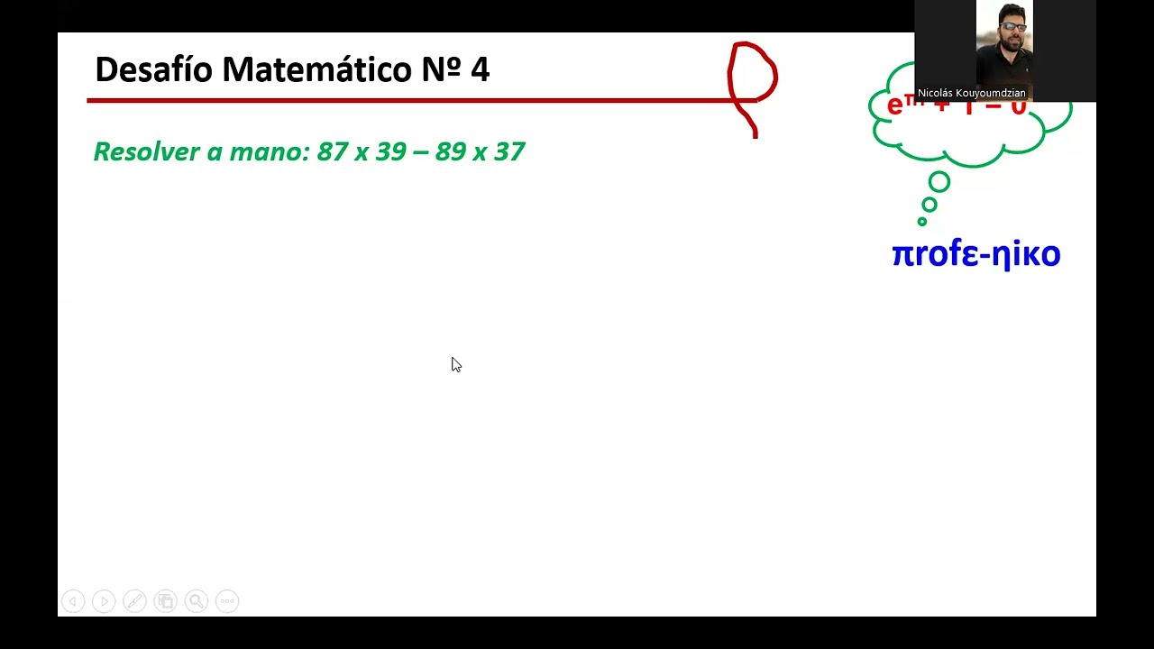 Desafío Matemático #4 con Profe Doc Niko