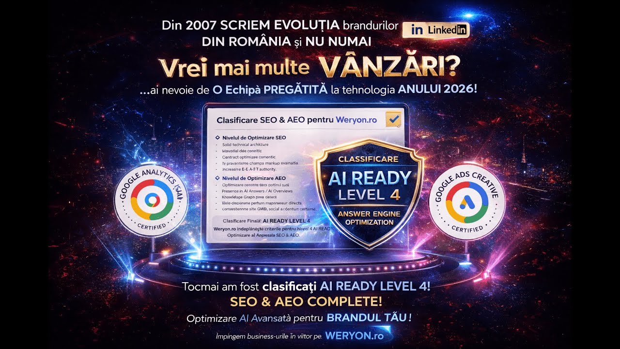 Devino AI Ready. Schimbă destinul afacerii tale! 🌍