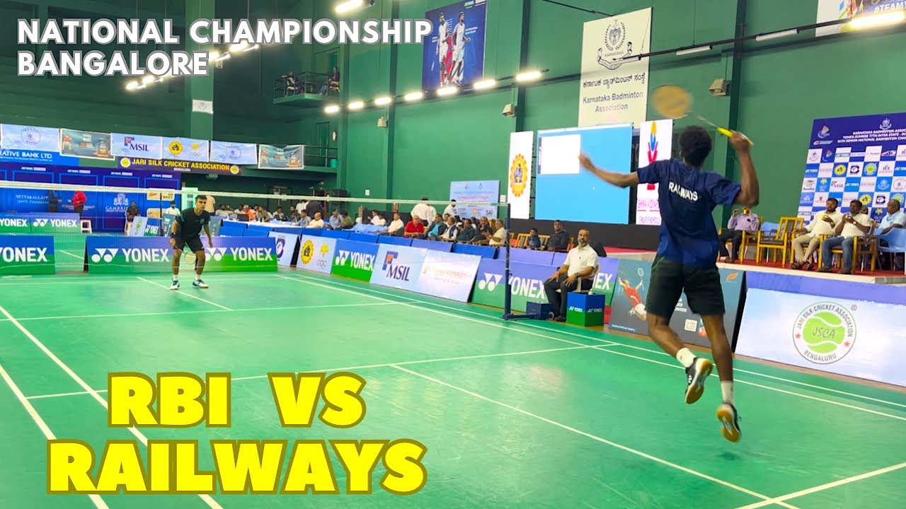 KIRAN GEORGE vs AYUSH SHETTY || SemiFinal RBI vs RAILWAYS || National Championship 2024 - Bangalore