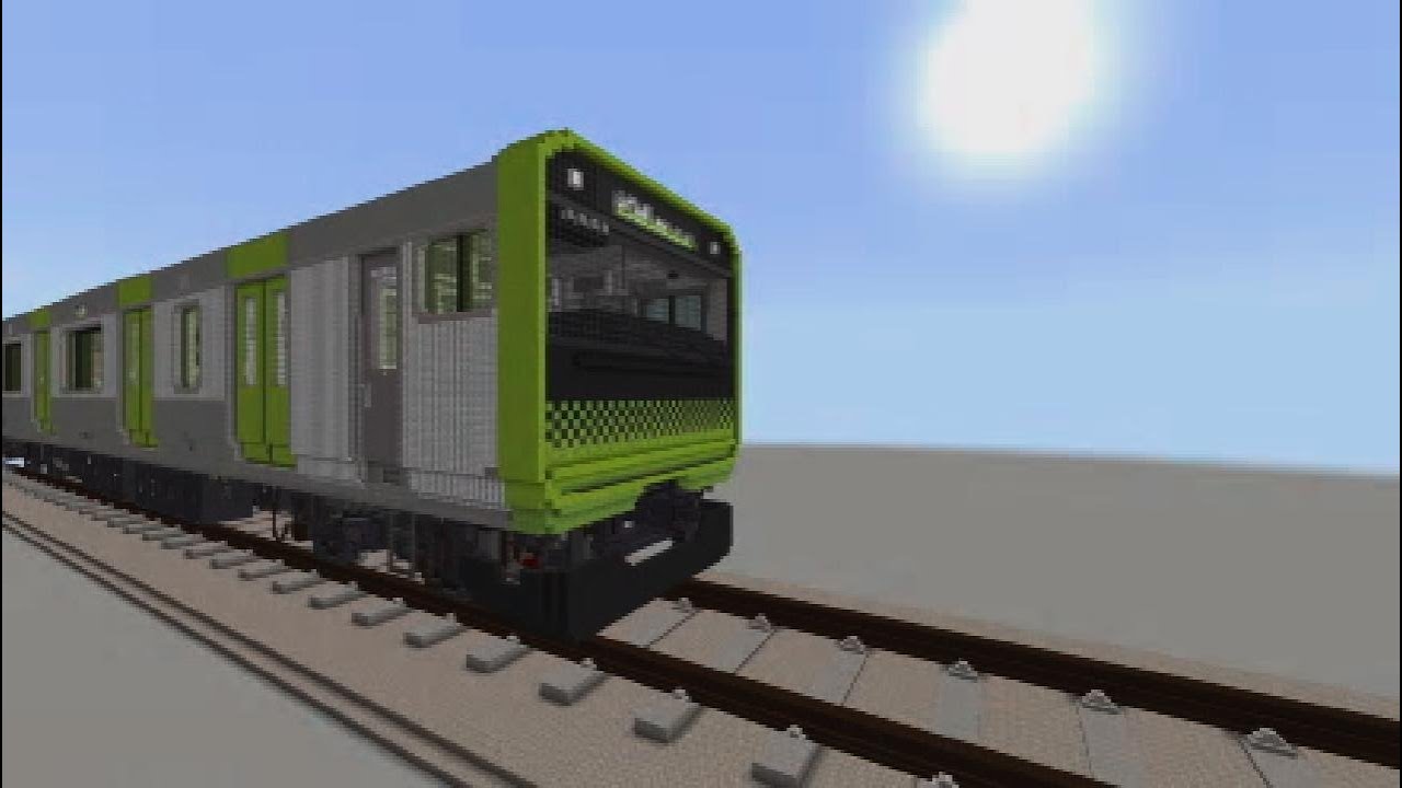 【マインクラフト模型】山手線の車両　　　(2Lサイズ)