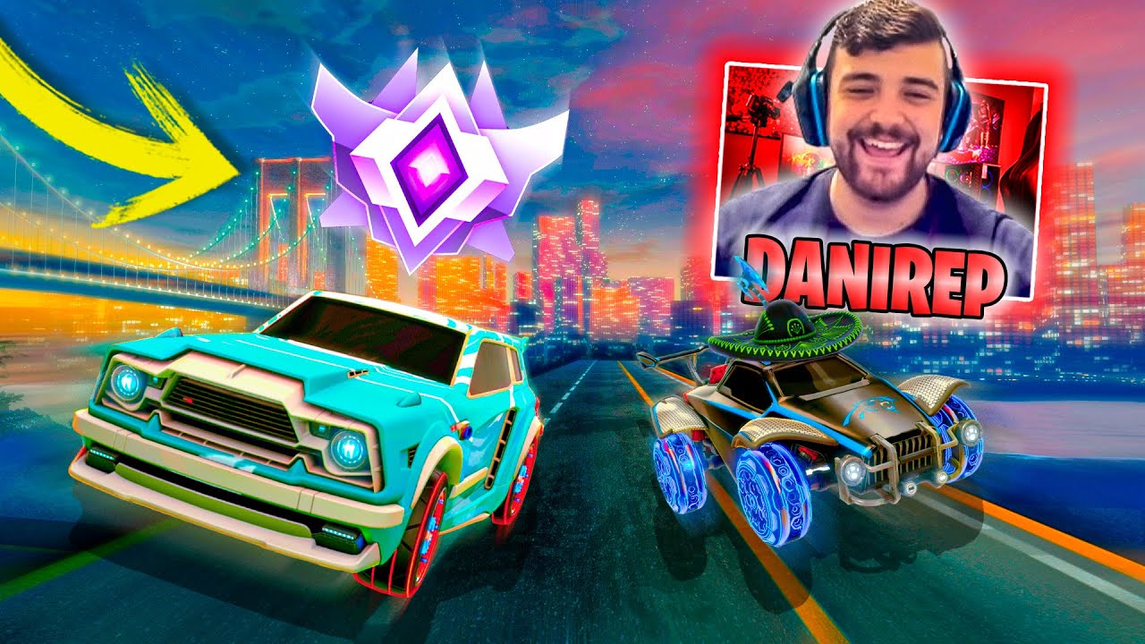 JUEGO CON UN GRAND CHAMPION Y ME AYUDA A GANAR!! - Rocket League