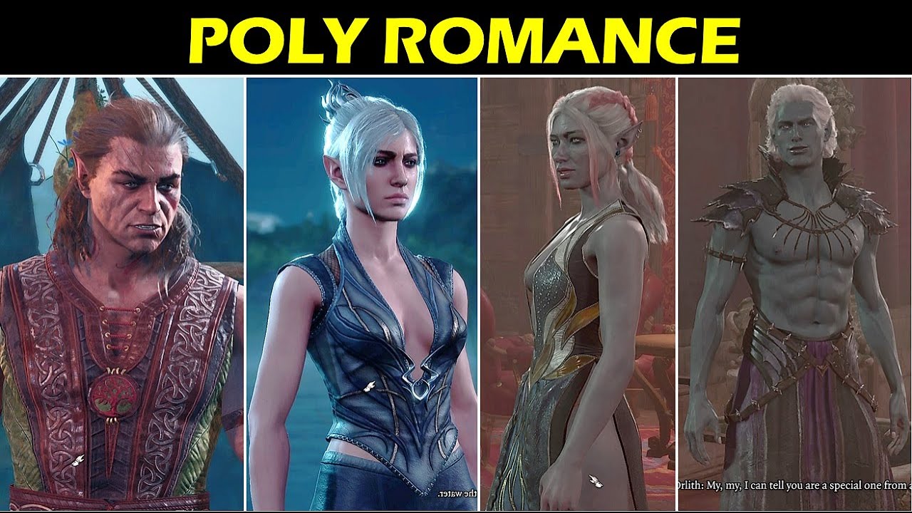 Shadowheart Halsin Poly 5some Romance with Drow Twins | Baldur's Gate 3 (BG3)
