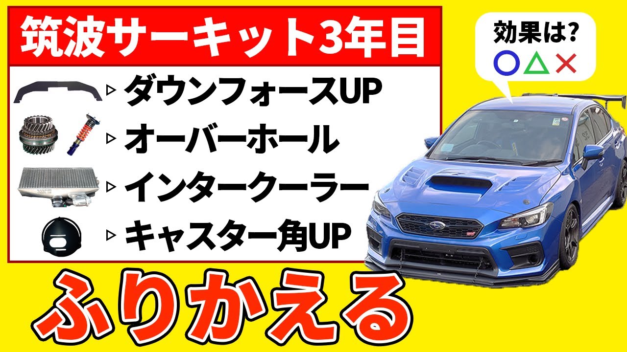 筑波サーキット走行「3年目」をふりかえる【WRX VAB】
