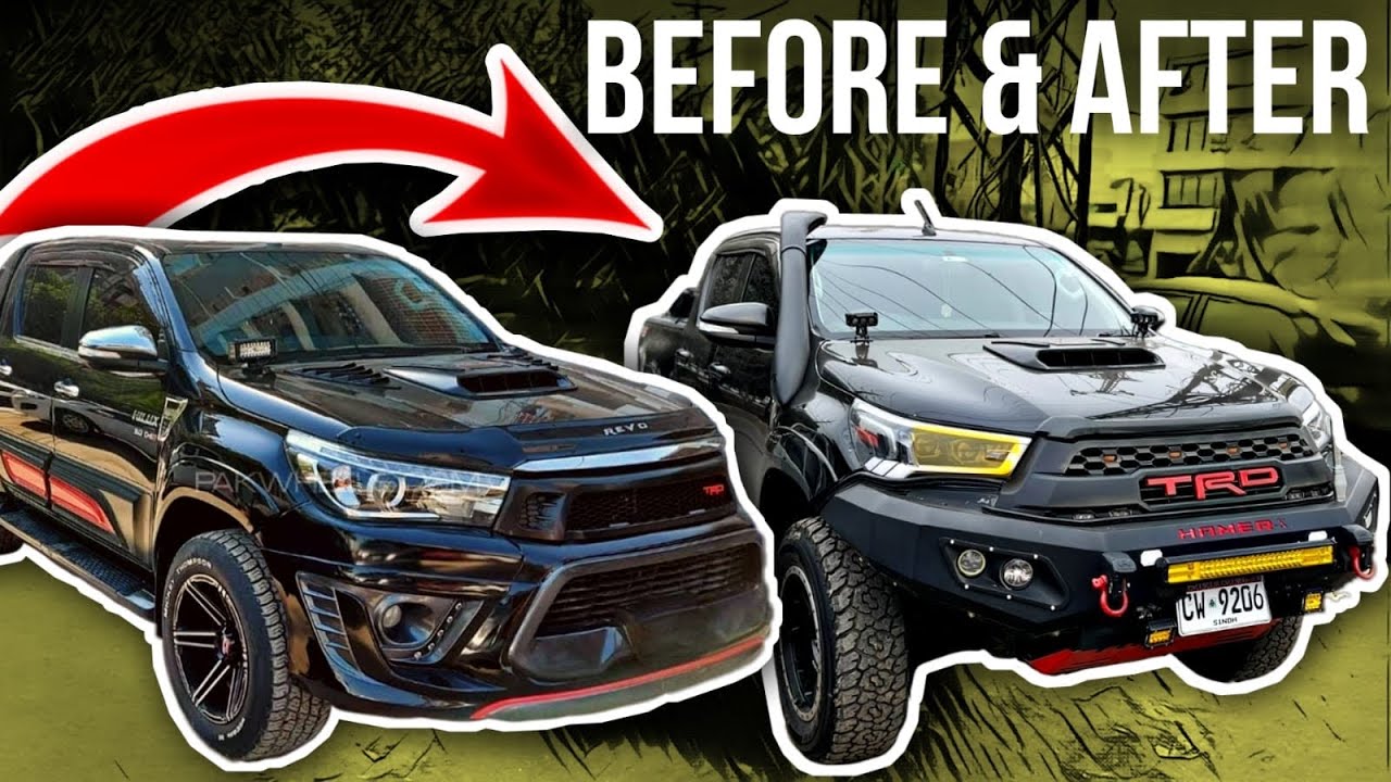 MODIFYING TOYOTA HILUX REVO IN 10 MINS [COMPLETE TRANSFORMATION]