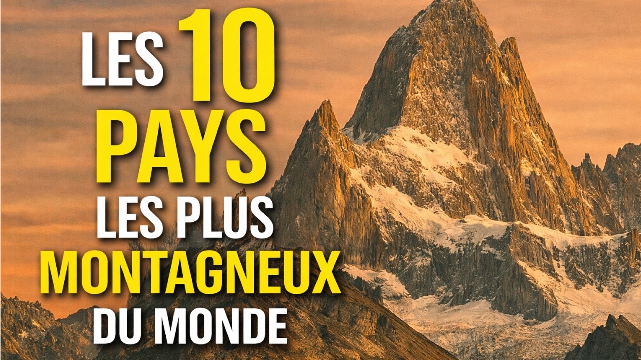 Les 10 Pays les Plus Montagneux du Monde ⛰️🌍 | Les montagnes dominent tout !