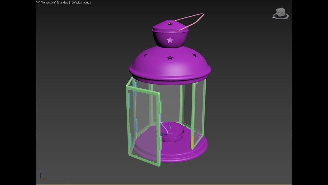 3ds Max modeling tutorial of a Christmas Lantern from one image.