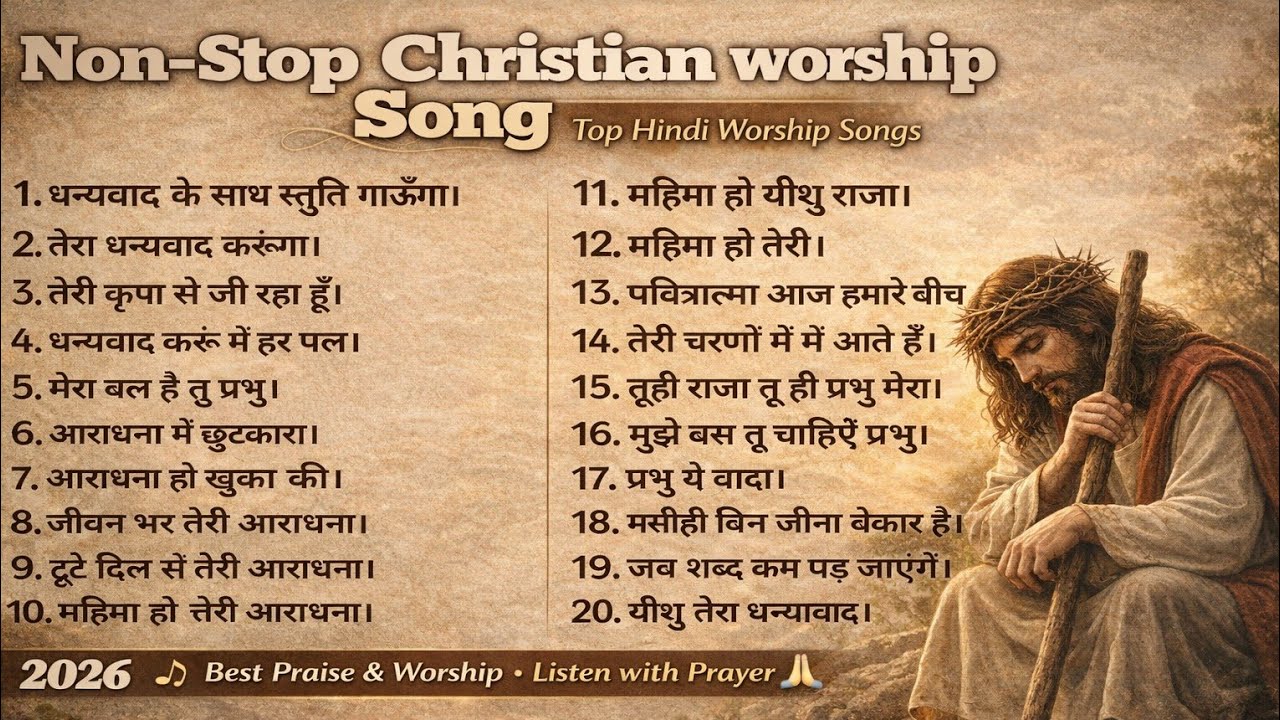 Non Stop Christian Worship Song 2026|| Top New song Hindi || Aradhna song bhakti song |