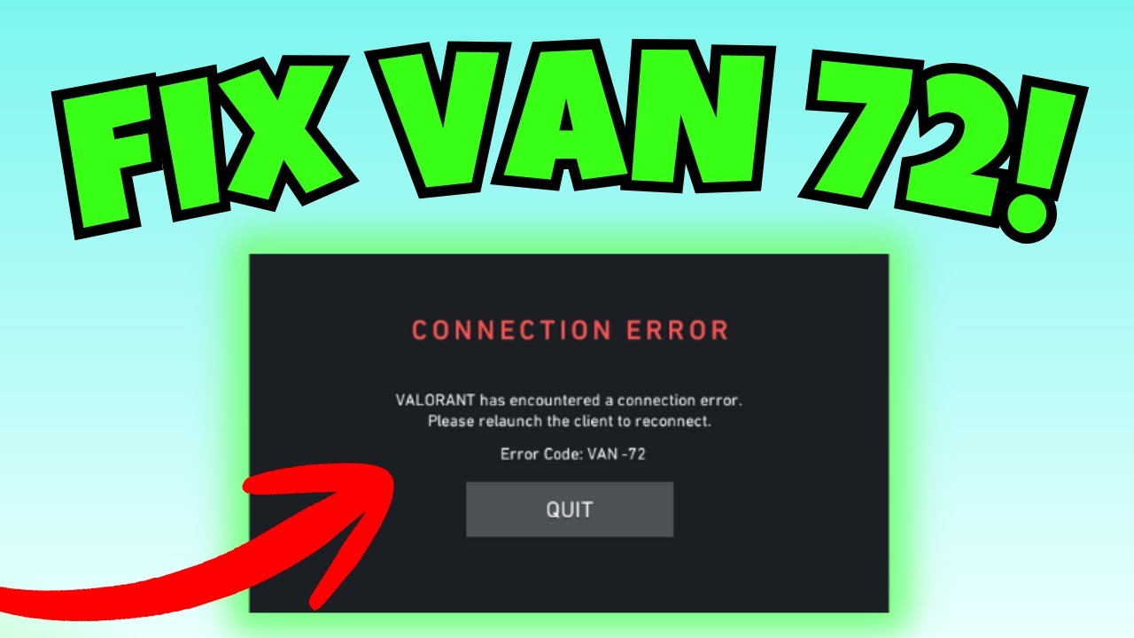 Как исправить ошибку VAN 72 в Valorant