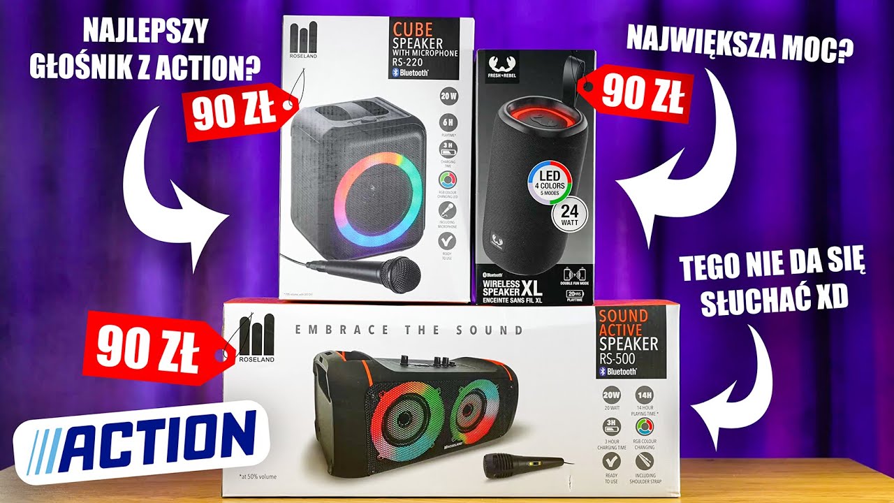 Testuję Głośniki z ACTION za 90zł - Który model warto kupić?