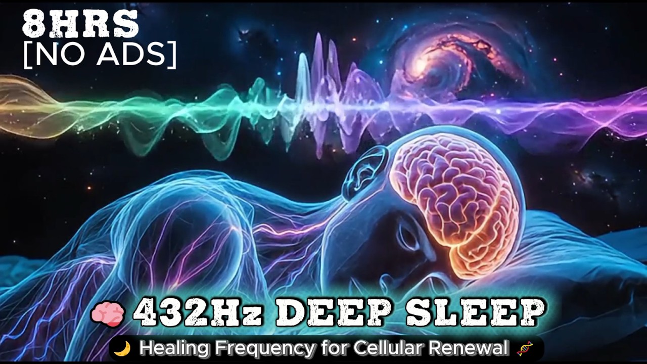 🧠 432Hz Deep Sleep Healing Frequency | 🧬Cellular Regeneration & Full Body Healing Frequency