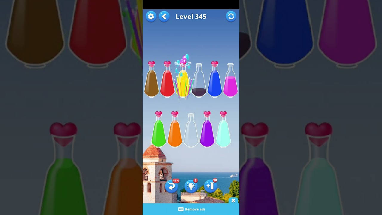 Water sort puz game 2024 level 341 to 350