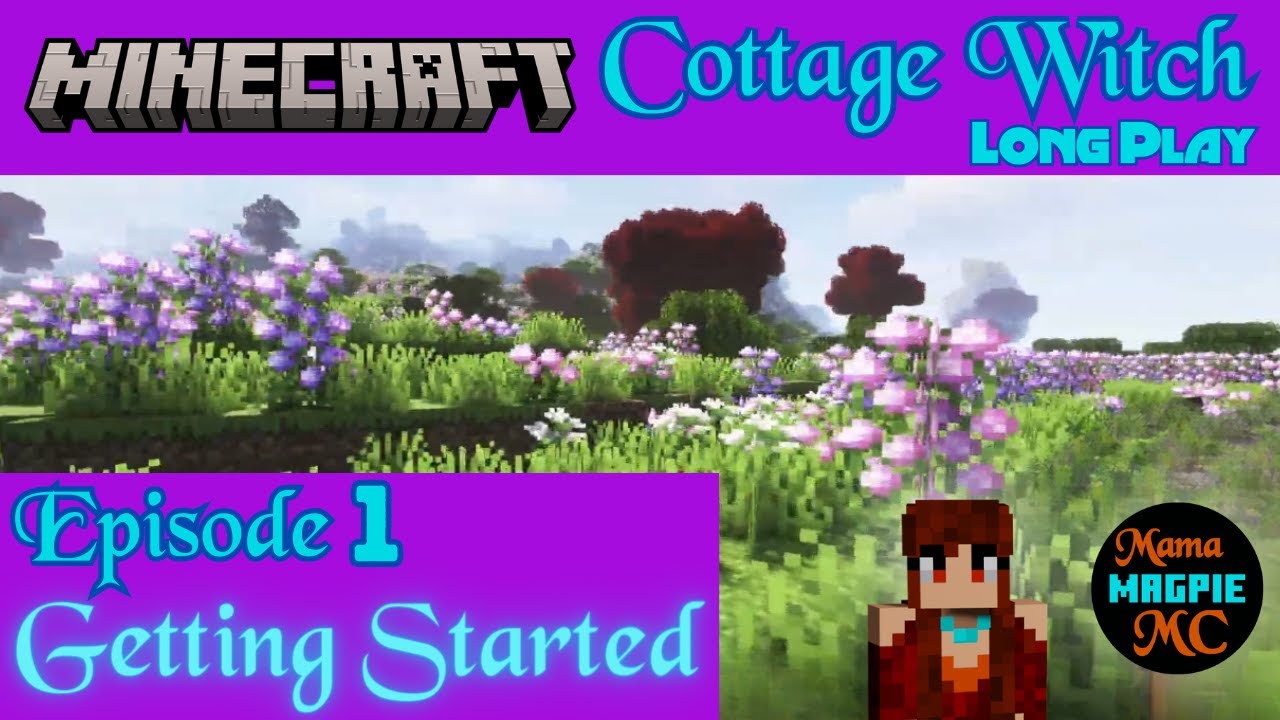 Cottage Witch Modpack Minecraft Longplay (No Talk) CalmCrafting Exploration  EP01 Getting Started