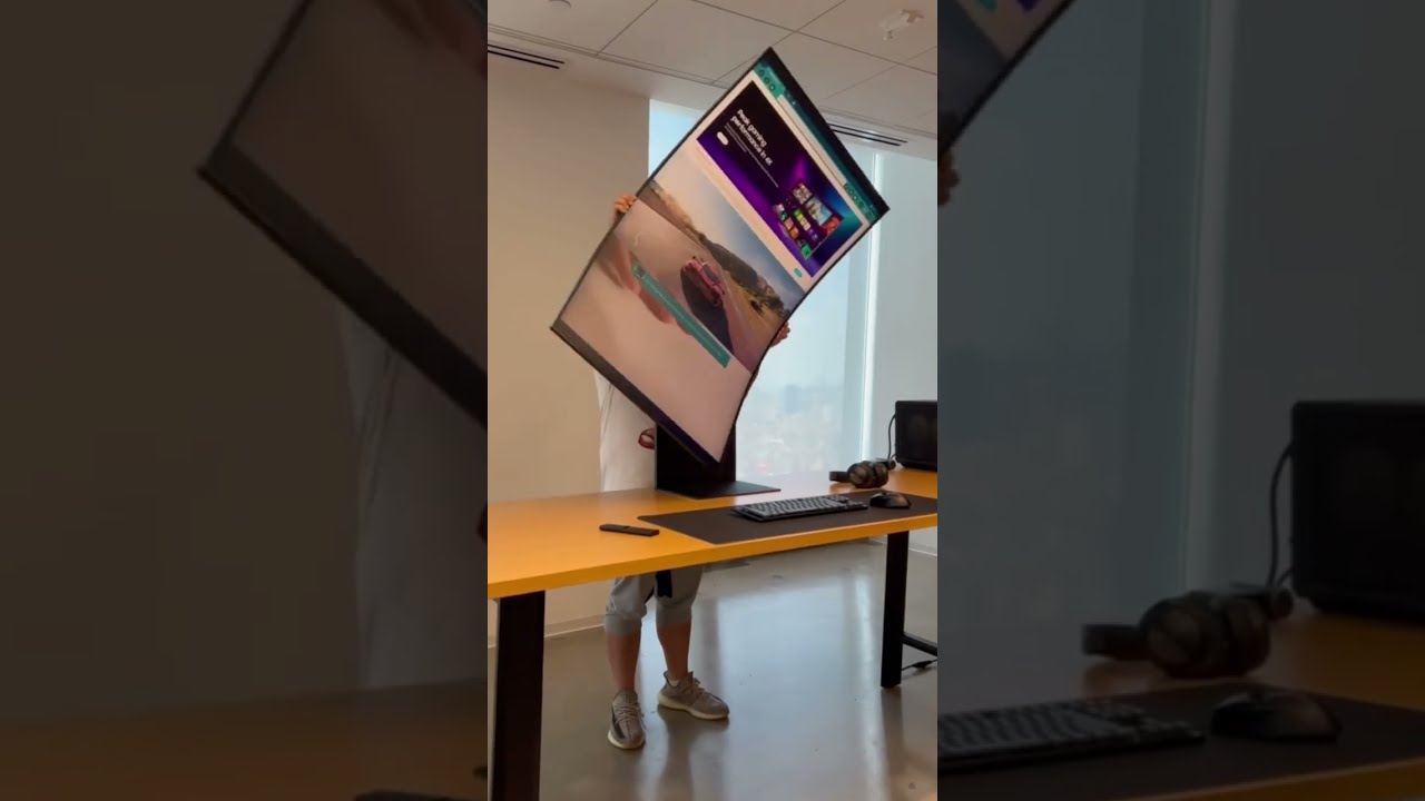 INSANE 55-inch Samsung Odyssey Ark Gaming Monitor! 🤯