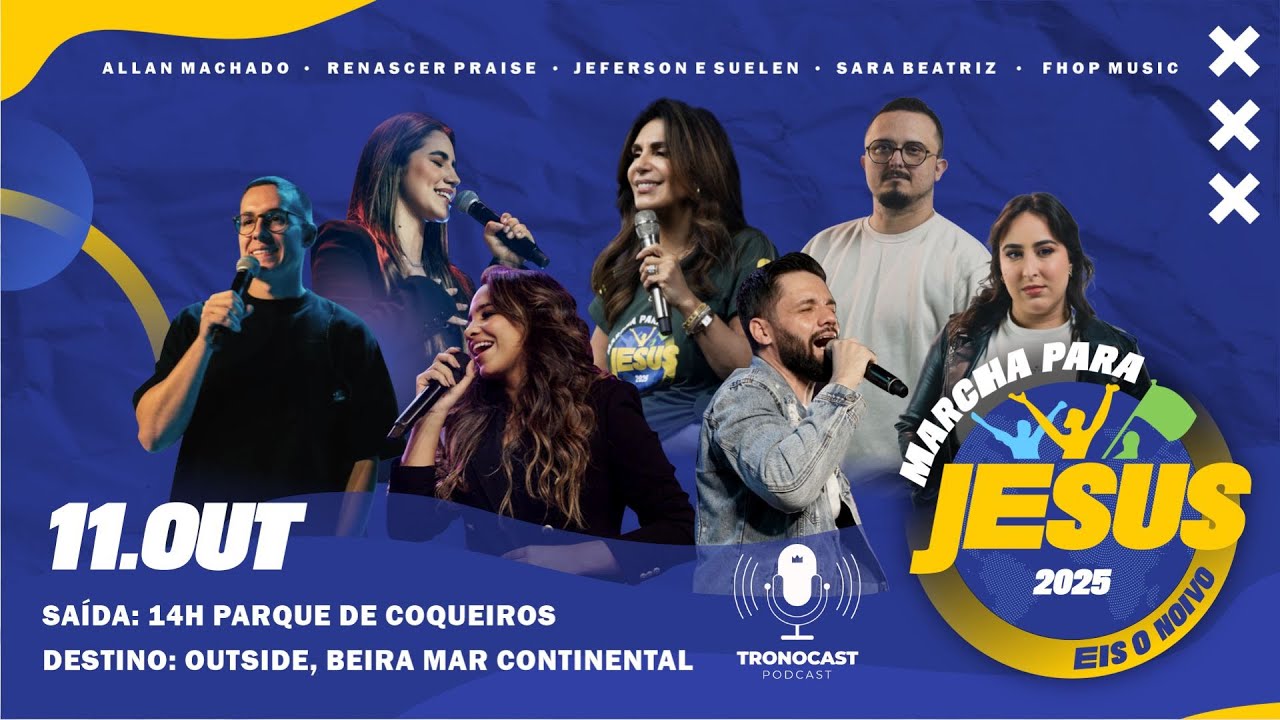 [AO VIVO] Marcha pra Jesus 2025 Floripa no TronoCast - Transmiss&atilde;o IADAH Creative