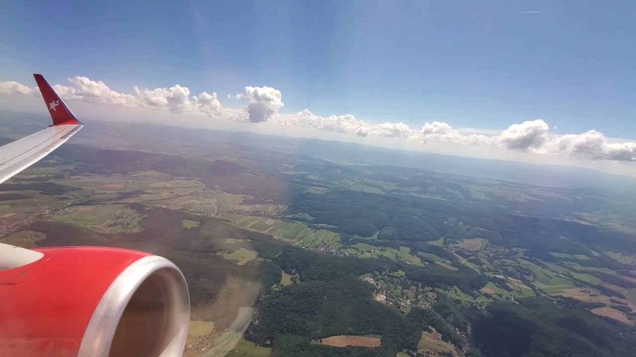 Basel (BSL) takeoff, Flight XR-7211 (Boeing 737), Corendon Airlines.
