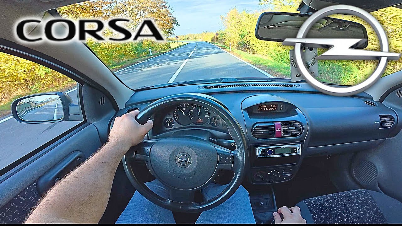 2001 Opel Corsa 1.7 16V (75HP) Manual - POV Test Drive (4K)