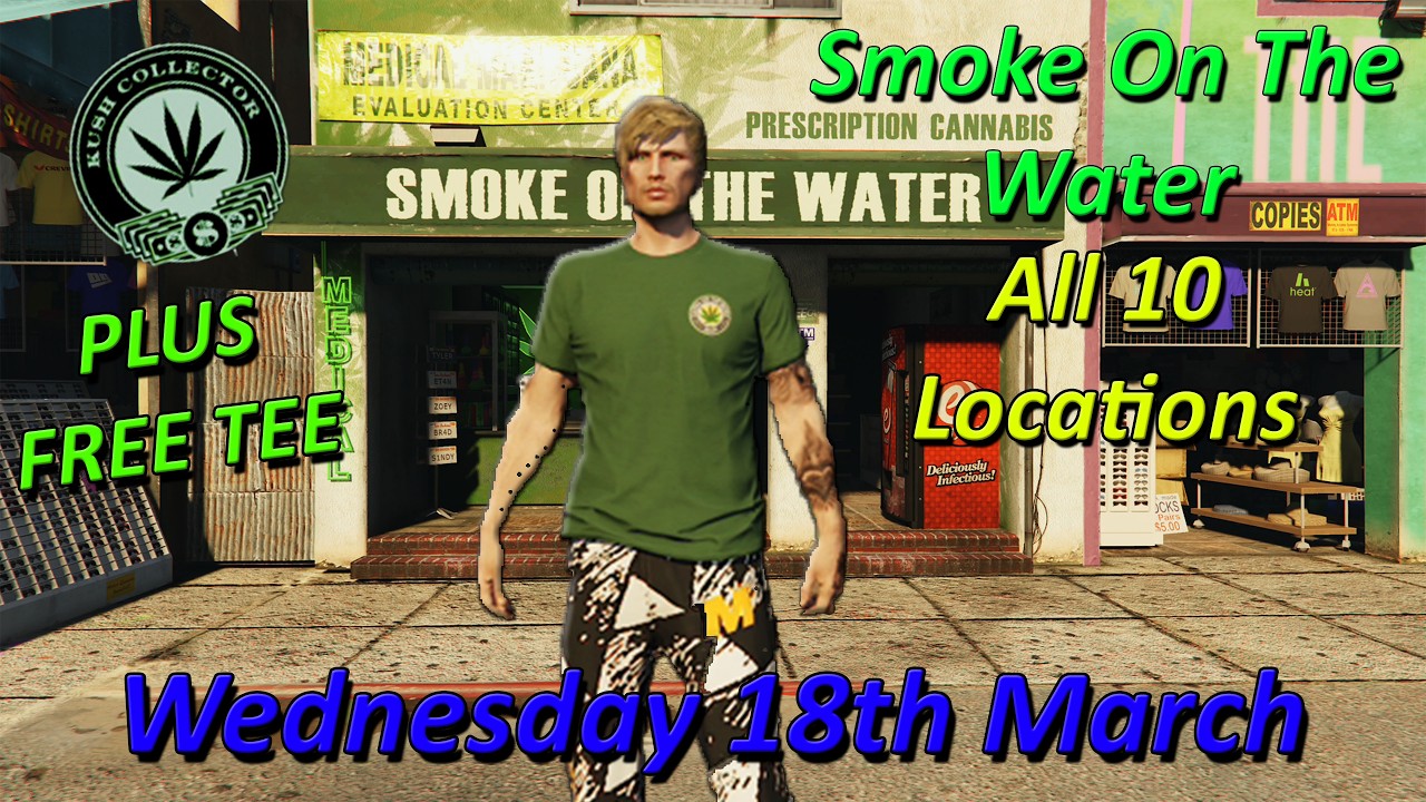 Smoke On The Water Daily Collectible, All 10 Locations Wednesday 18th March - GTA Online