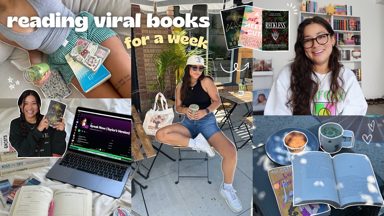 reading viral tiktok books for a week ⭐️🕰️📖 (spoiler free reading vlog)