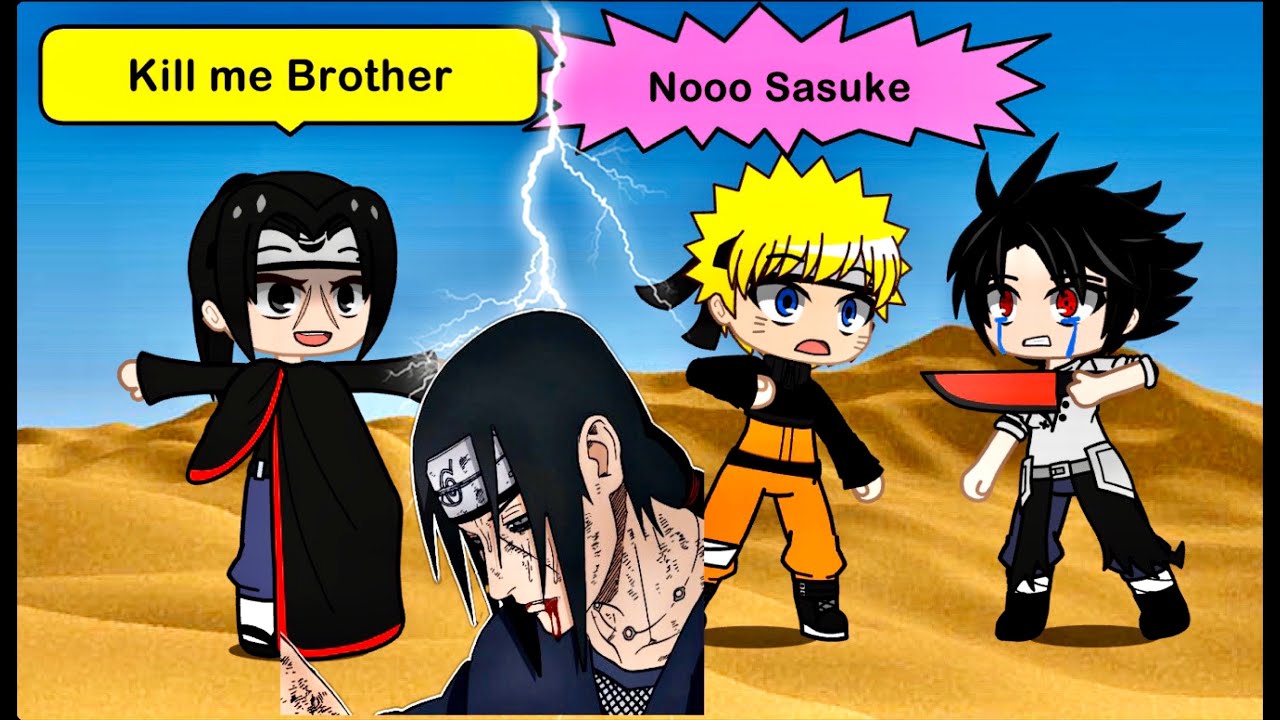 Naruto saved Itachi from Sasuke and Change the Future || Power Level Meme || Original || Gacha Club