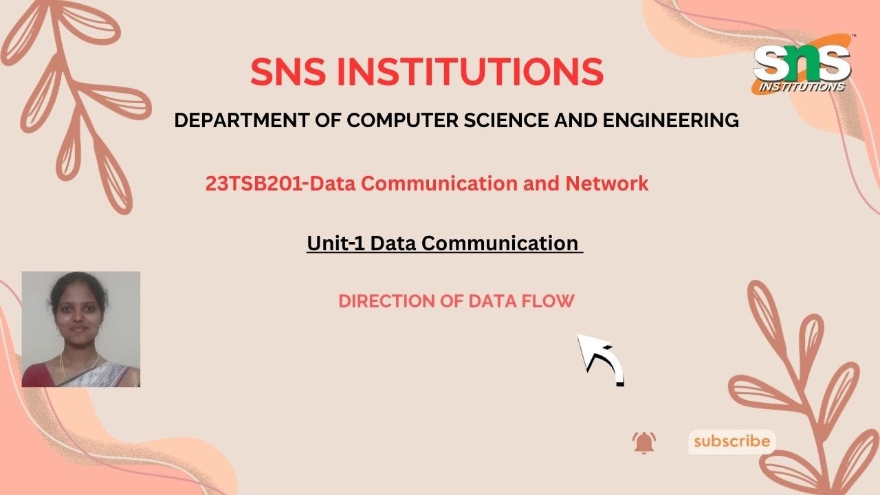 Direction of data flow | Data Communication and network |SNSInstitutions