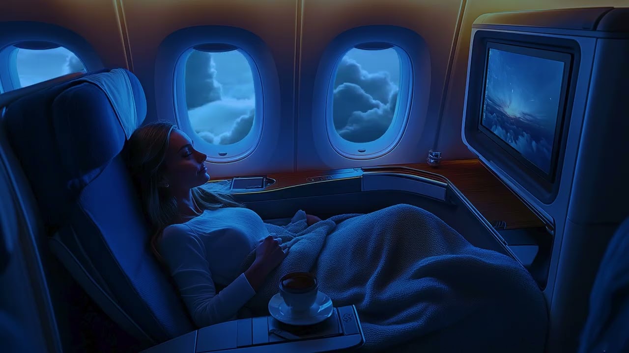 Airplane White Noise in 1st Class | Sleep, Study, Focus | 3 Hour Plane Sound