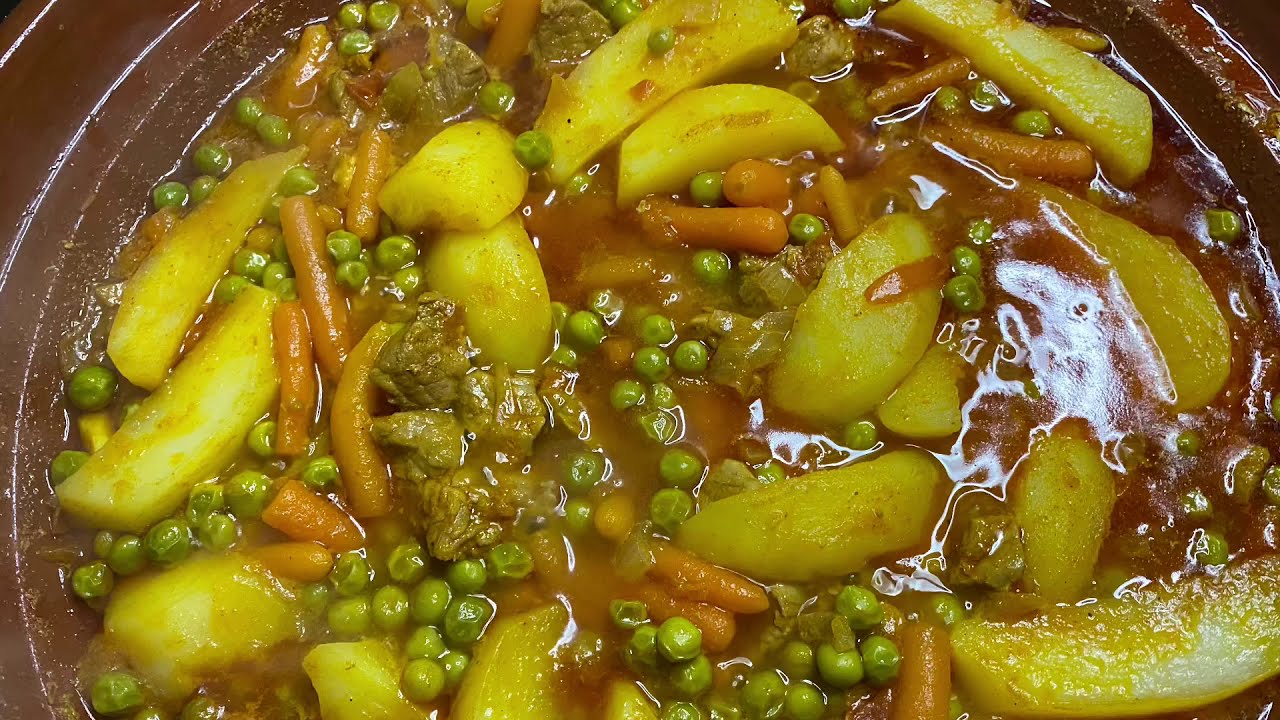 Easy healthy tajine with meat and veggies | Tajine met vlees en groente