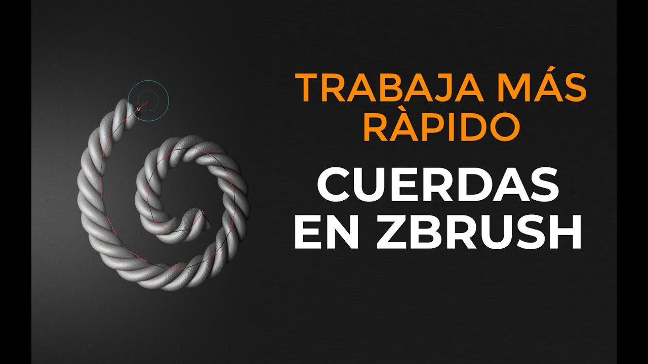 Zbrush 2018 en 5 minutos (o casi) #2 - Dibujando cuerdas mediante Create insertmesh
