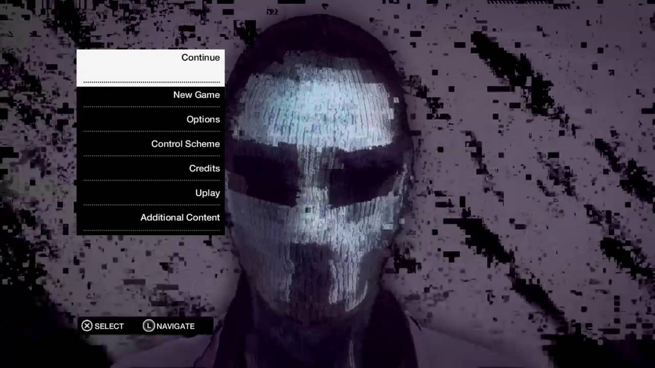 WATCH_DOGS™ main menu theam