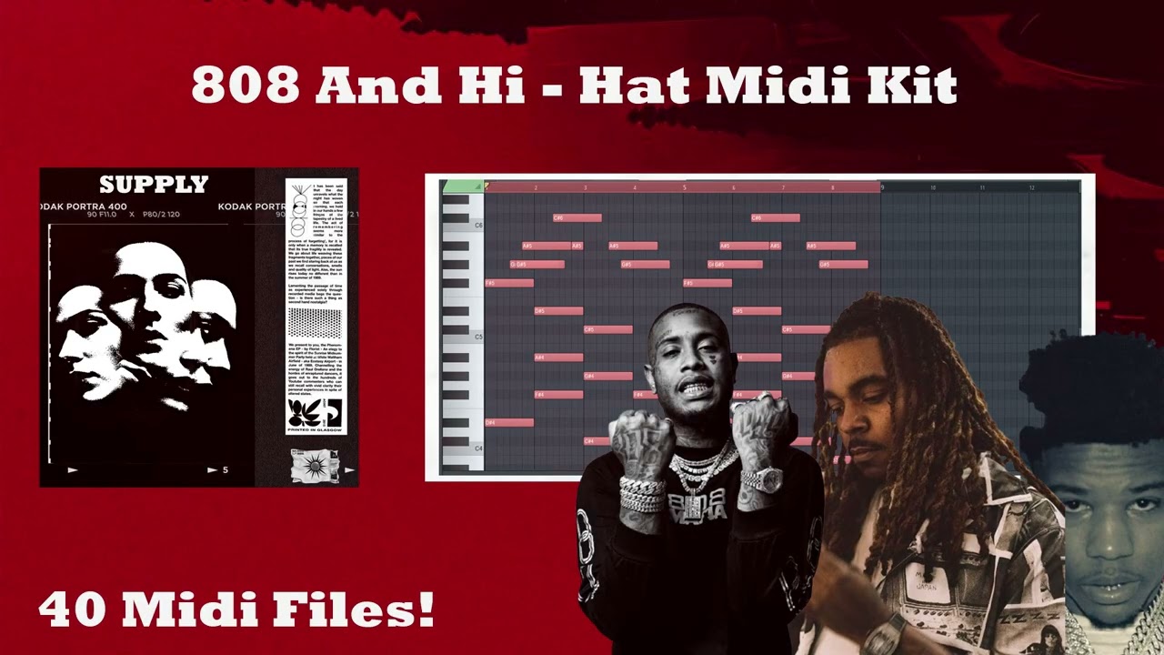 [FREE] 808 & Hi-Hat MIDI Kit 2026 | Hard Trap Drum MIDI Pack - ''SUPPLY''
