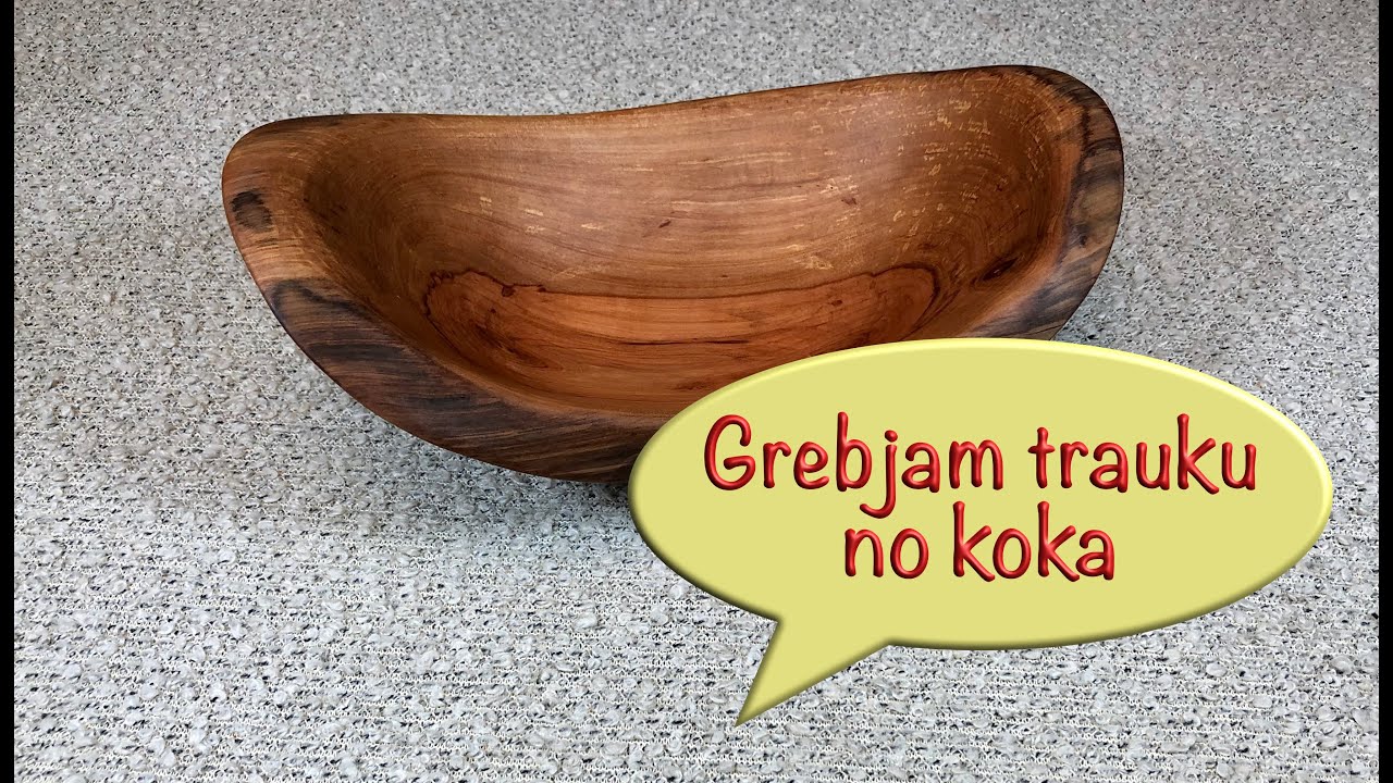 Taisam trauku no koka / How to make a plate of wood