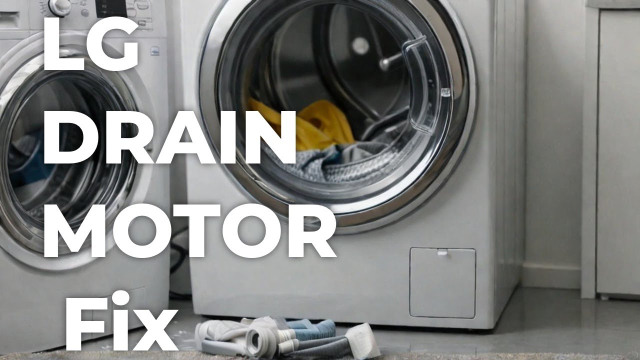 ✨ LG WASHER-DRAIN MOTOR BROKEN - EASY REPAIR ✨