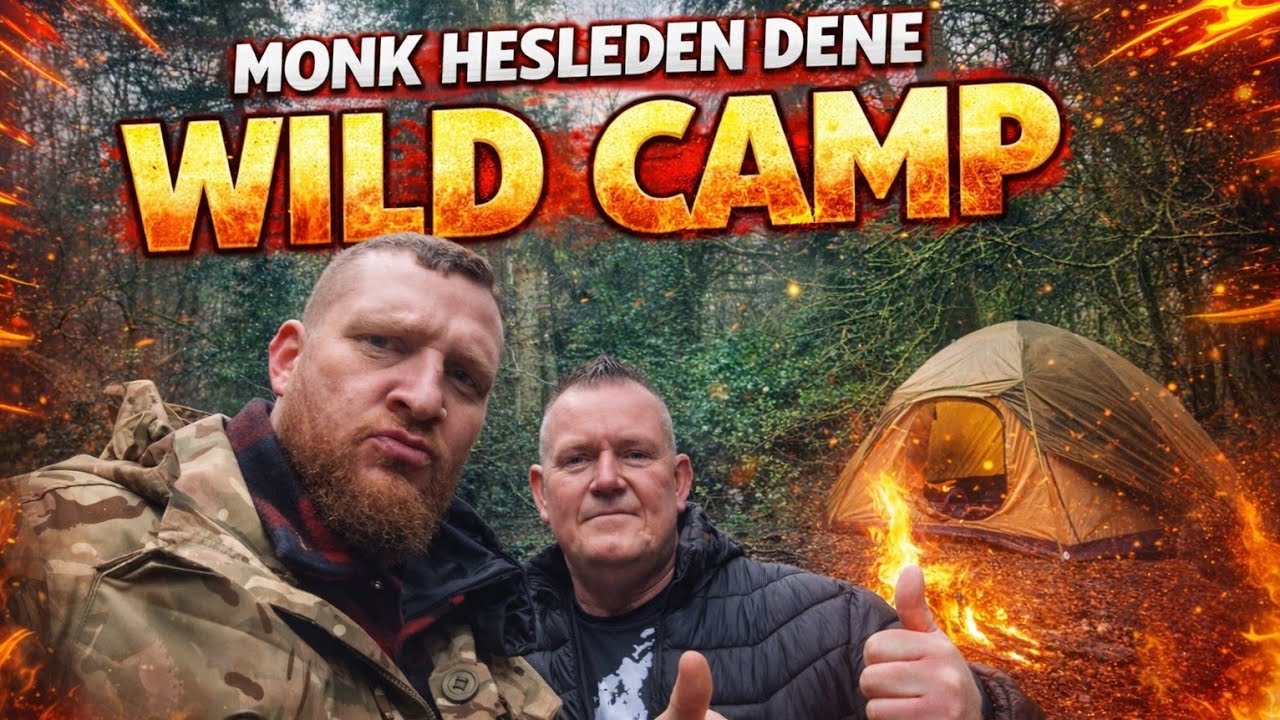 Monk Hesleden Dene Wild Camp & Temu £7.13 100ltr Backpack Review Part 2.  #campskigeezers